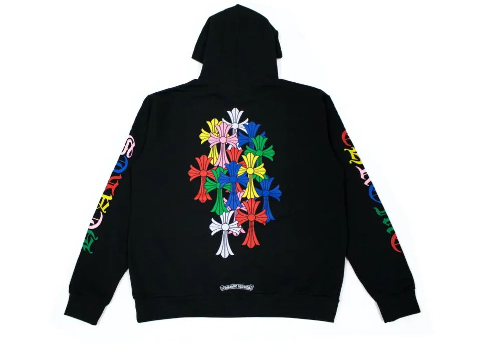 Chrome Hearts Multicolor Cross Cemetery Hoodie Back Side