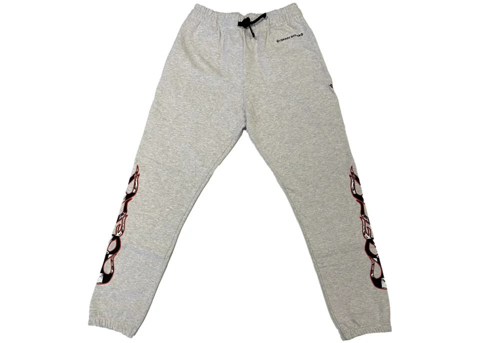 Chrome Hearts Grey Sweatpants Front Side Image