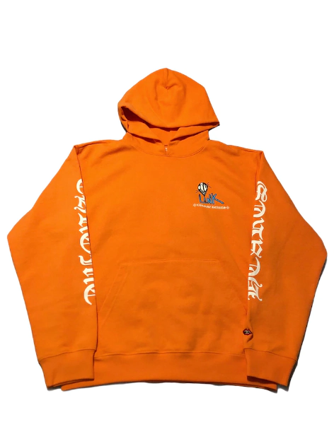 Orange Chrome Hearts Hoodie Front Side Image