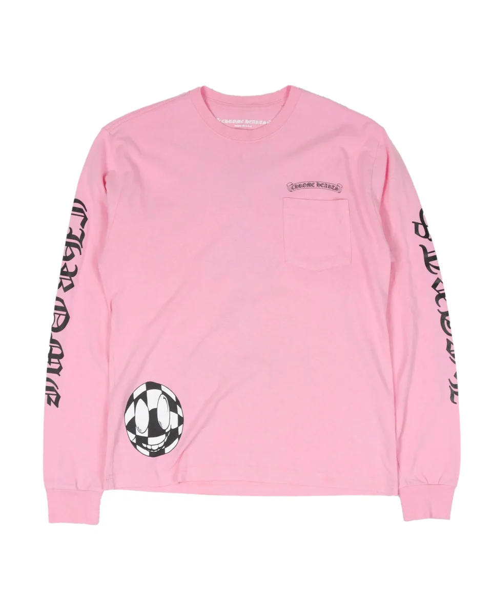 pink chrome hearts shirt - front