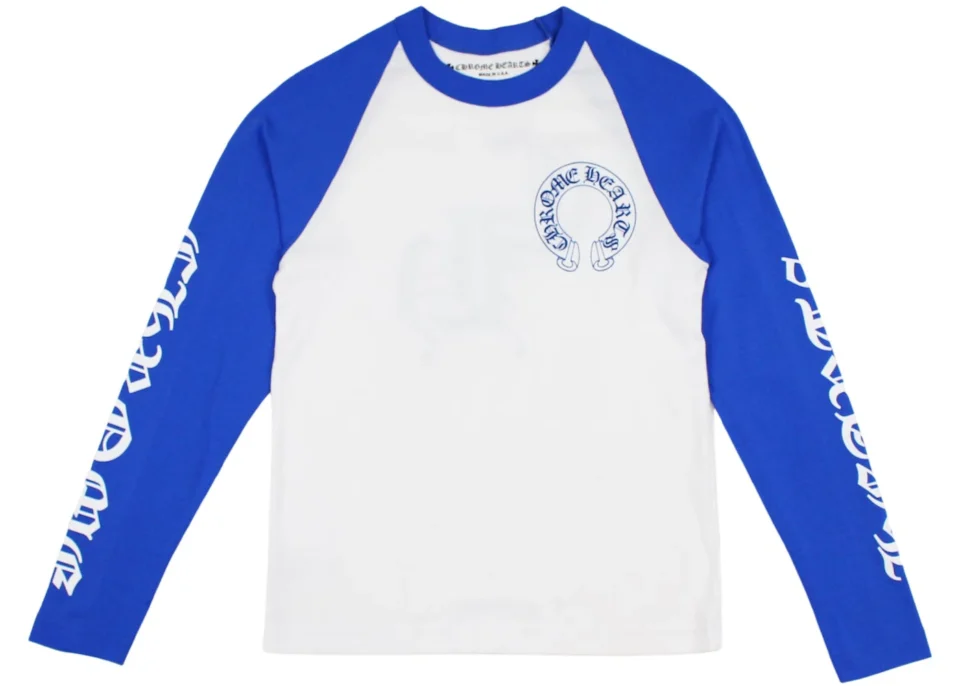 White and Blue Chrome Hearts Shirt - front