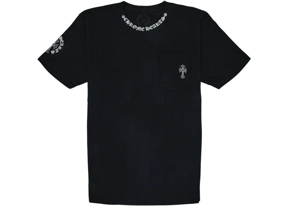 Chrome Hearts Neck Logo-T-Shirt Black