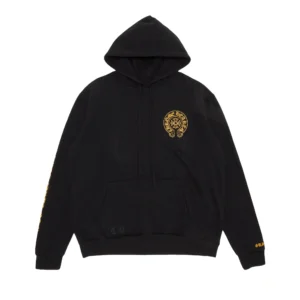 Chrome Hearts Online Exclusive Black and Yellow Hoodie - front