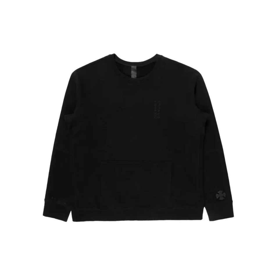 Chrome Hearts Embroidered Crewneck Black Sweatshirt - front