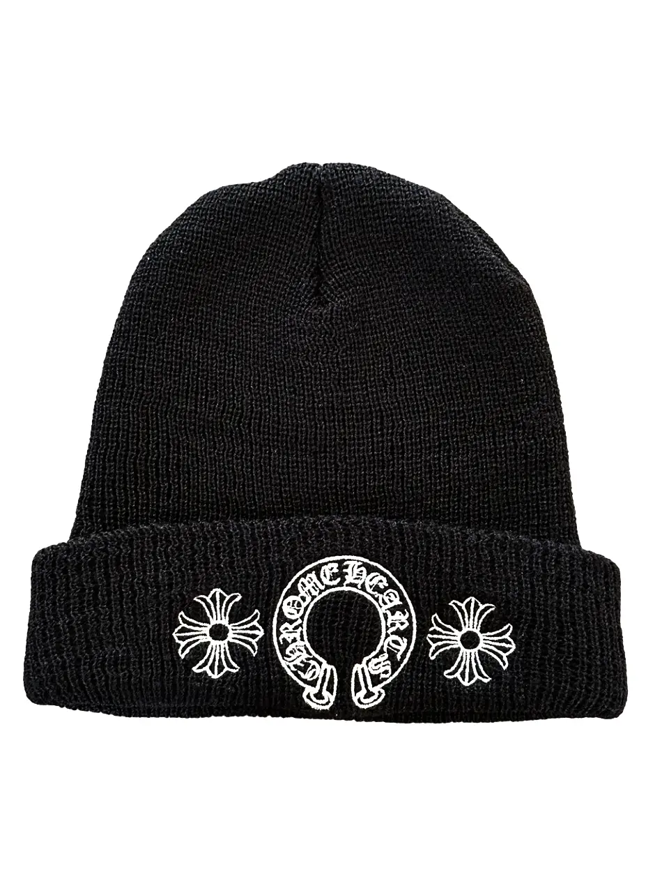 Chrome Hearts Horseshoe Logo Beanie Black