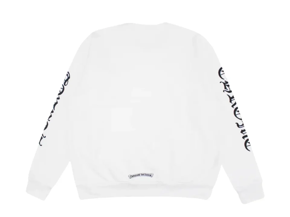 Chrome Hearts Neck Letters White Sweatshirt - back